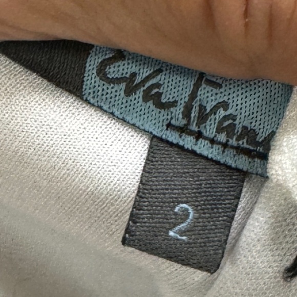 Eva Franco Anthropologie whit pleated mesh skirt with  Pearl studs and tulle nwt - Picture 11 of 11